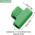 SagaSave 30 Stück Gewächshaus-Klemmen, 19 mm, Garten-Hoop-Clips, Pflanzenclips, Filmreihenabdeckung, Netz-Tunnel-Clips, Rahmen, Schattierung, Netzstab-Clip in Grün - Thumbnail 5