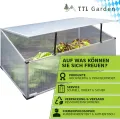 TTL Garden Frühbeet Aufsatz 100x60x40cm Alu & Polycarbonat - Hochbeet Kasten Mini Gewächshaus Frühbeetkasten 100 cm lang 60 cm breit, Wärme & Schutz für Pflanzen im Frühjahr, Deckel einstellbar - Thumbnail 9