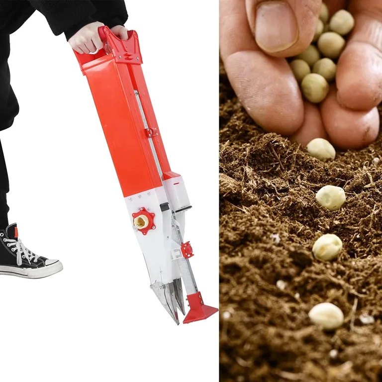 GemüSepflanzmaschine, Manuelle Langem Griff SäMling Pflanzmaschine, Grüne Zwiebel Rettich Rüben Salat Transplanter, für Garten,Hof,GewäChshaus – Bild 6