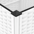 vidaXL Hochbeet, Kräuterbeet Gemüsebeet zum Selber Bauen, Blumenkasten im Rattan-Look, Pflanzkasten für Garten Terrasse Balkon, Polypropylen - Thumbnail 4