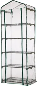 Aewächshaus Abdeckung, Ohne Regal, Aufrollbare Tür Treibhaus Anzuchthaus Gartenhaus, Frühbeet Tomatenhaus Gemüse Gewächshaus, PVC Abdeckung Transparent für Garten Balkon, Foliengewächshaus Gewächshaus - Thumbnail 7