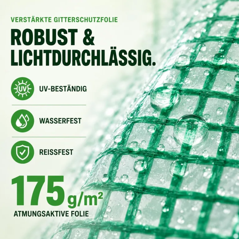 TOM Gewächshaus Foliengewächshaus Folientunnel 175g/m² extra stabil & langlebig – 4 Größen: 2x3m 3x4m 3x6m Gewächshaus mit Erdanker – 2 Türen – Fenster mit Insektenschutz – für Tomaten & Co. – Bild 5
