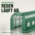 TOM Gewächshaus Foliengewächshaus Folientunnel 175g/m² extra stabil & langlebig – 4 Größen: 2x3m 3x4m 3x6m Gewächshaus mit Erdanker – 2 Türen – Fenster mit Insektenschutz – für Tomaten & Co. - Thumbnail 7