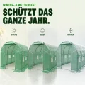 TOM Gewächshaus Foliengewächshaus Folientunnel 175g/m² extra stabil & langlebig – 4 Größen: 2x3m 3x4m 3x6m Gewächshaus mit Erdanker – 2 Türen – Fenster mit Insektenschutz – für Tomaten & Co. - Thumbnail 8