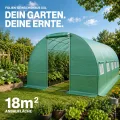 TOM Gewächshaus, Foliengewächshaus Folientunnel 175g/m² extra stabil & langlebig – 4 Größen: 2x3m 3x4m 3x6m Gewächshaus mit Erdanker – 2 Türen – Fenster mit Insektenschutz – für Tomaten & Co. - Thumbnail 2