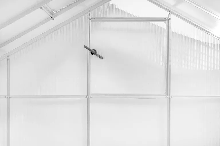Aluminium Gewächshaus Glas 640x220 cm - Gewächshäuser Groß - Treibhaus Gewächshaus mit Fundament - Glashaus Tomaten - Gewaechshaus 14,3m2 - Greenhouse Outdoor - 6 mm Platten – Bild 6