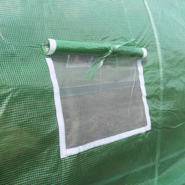 MonsterShop Polytunnel mit Folie Gewächshaus Treibhaus Tomatenhaus Pflanzenhaus Folientunnel 25mm 4m x 2m – Bild 8