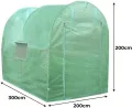 MonsterShop Polytunnel mit Folie Gewächshaus Treibhaus Tomatenhaus Pflanzenhaus Folientunnel 25mm 4m x 2m - Thumbnail 4
