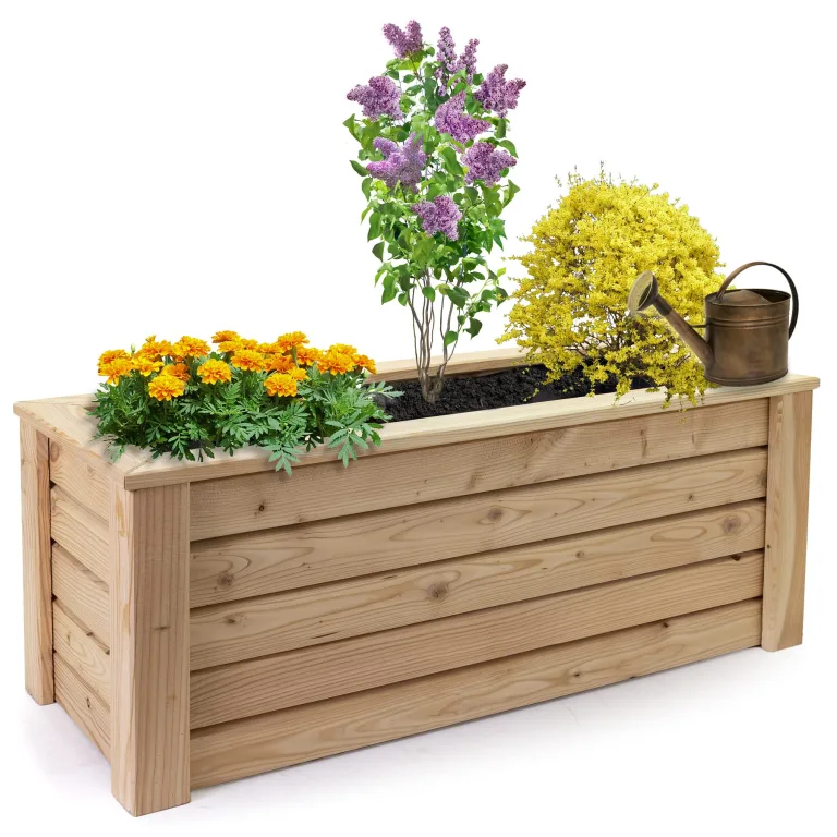 Pflanzkasten Lärche Primus 100 x 40 x 40 cm, für Außenbereich – Bild 1
