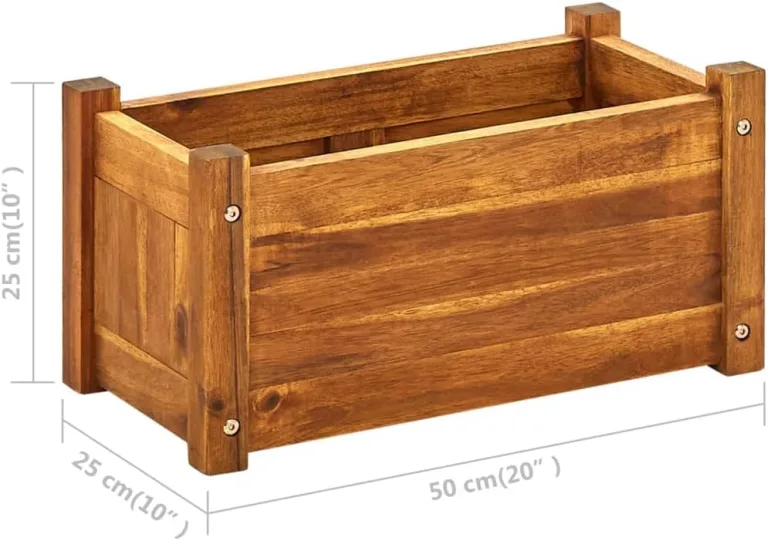 Home & Garden Hochbeet Akazienholz 50x25x25 cm – Bild 7