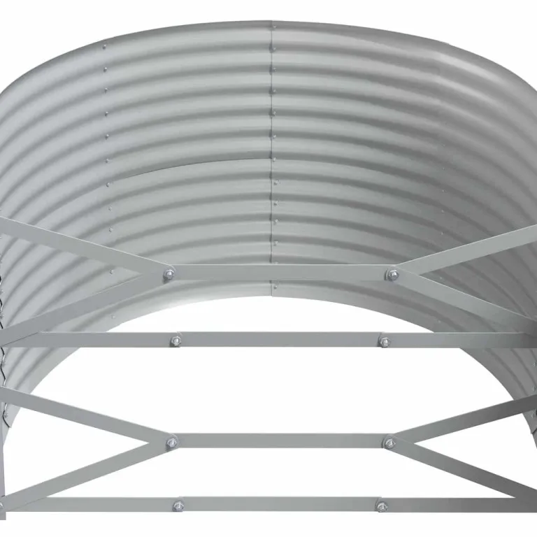 vidaXL Hochbeet, Wetterfestes Hochbeet für Garten Balkon Terrasse, Kräuterhochbeet zum Selber Bauen, Pflanzkasten aus Metall, Pulverbeschichteter Stahl Anthrazit – Bild 4