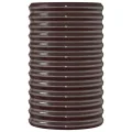 vidaXL Hochbeet, Wetterfestes Hochbeet für Garten Balkon Terrasse, Kräuterhochbeet zum Selber Bauen, Pflanzkasten aus Metall, Pulverbeschichteter Stahl Braun - Thumbnail 6