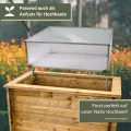 NATIV Frühbeet aus Aluminium | Hochbeet Abdeckung mit arretierbarem Dach | Frühbeetkasten mit Polycarbonatplatten | Frühbeetaufsatz für Hochbeet 100 x 60 cm | Mini Gewächshaus - Thumbnail 6