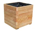 Gartenwelt Riegelsberger Massiver Pflanzkasten Mammut 80x50x39 cm aus Lärchenholz Natur Blumenkasten Blumentopf Pflanzkübel Kräutertopf Balkonkasten fertig montiert - Thumbnail 10