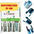 JARDEN© Set mit 20 Gewächshaus Klammern 32mm - Verzinkte Clips für Gewächshäuser - Metallklammern für Folien, Zubehör Gewächshaus - Sturmsichere Befestigung - Thumbnail 1