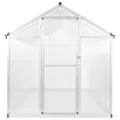 HOMIUSE Gewächshaus Aluminium 302x190x195 cm 11,19 m³ Gewächshaus Glas Anlehngewächshaus Gewächshaus Winterfest Gewächshaus Heizung Tomatenhaus GartenGewächshäuser Glashaus Smart Garden - Thumbnail 2