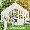 130 Stück Gewächshaus Klammern Gewächshausklammern Edelstahl Gewächshausclips Klammern W Rostfreier Stahl Ersatzteile für Gewächshaus für Gewächshausplatten Hohlkammerplatte Glashaus - Thumbnail 2