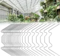 130 Stück Gewächshaus Klammern Gewächshausklammern Edelstahl Gewächshausclips Klammern W Rostfreier Stahl Ersatzteile für Gewächshaus für Gewächshausplatten Hohlkammerplatte Glashaus - Thumbnail 1