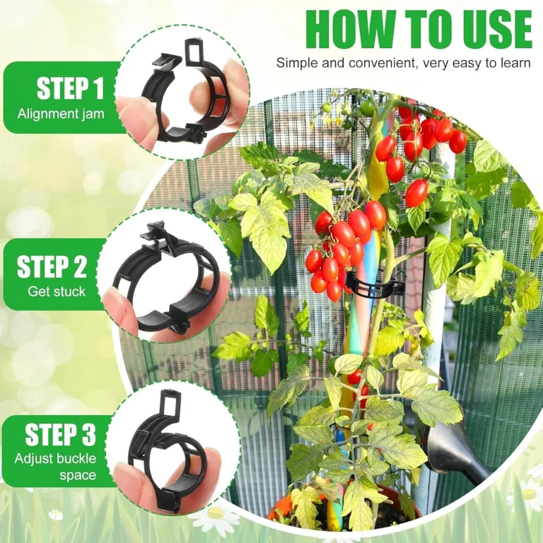 250 Stück Pflanzenclips,Tomatenclips Verbinden,Kunststoff Tomatenclips,Pflanzenklammern,Ranken Clips,Pflanzen Sicherung,Tomatenclips Verbinden Pfeffer Gurke Reben Ideal,für Pflanzen Sicherung – Bild 5