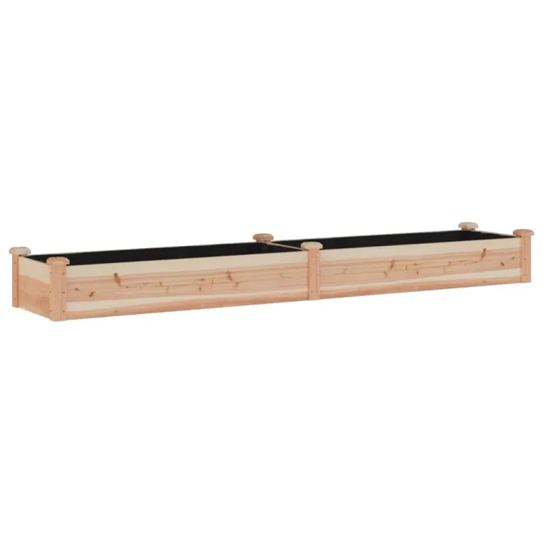 vidaXL Hochbeet, Pflanzbeet mit Einsatz, Pflanzkübel für Blumen Obst Gemüse, Kräuterbeet Gemüsebeet für Garten Balkon Terrasse, Braun Massivholz Tanne – Bild 10