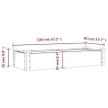 vidaXL Hochbeet, Pflanzbeet mit Einsatz, Pflanzkübel für Blumen Obst Gemüse, Kräuterbeet Gemüsebeet für Garten Balkon Terrasse, Braun Massivholz Tanne - Thumbnail 3