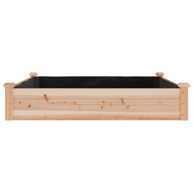 vidaXL Hochbeet, Pflanzbeet mit Einsatz, Pflanzkübel für Blumen Obst Gemüse, Kräuterbeet Gemüsebeet für Garten Balkon Terrasse, Massivholz Tanne – Bild 6