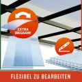 GARDEBRUK® 10x Doppelstegplatten 6mm Zuschneidbar 121x60,5cm Polycarbonat 7,3m² UV-beständig Klar Hohlkammerplatten Gewächshaus Platten Stegplatten - Thumbnail 5