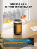 Dreo Energiesparender Heizlüfter, 34 dB Leiser 1500W Elektrischer PTC Keramik, Thermostat, Überhitzungs- & Kippschutz, 12 Std. Timer, Elektroheizung für Räume Schlafzimmer, Heater 316, Gold - Thumbnail 7