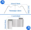 Gewächshausplatten 14 STK, mit 50 x W-Clips und 50 x Z-Clips, Zuschneidbarer,60,5x121 cm Polycarbonat Hohlkammerstegplatten 4mm klar,für Gewächshaus Gartenbau usw - Thumbnail 4