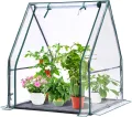 Ohuhu Mini Gewächshaus Zimmergewächshaus PVC Foliengewächshaus mit wasserdichte Matte, Tomatenhaus Folie Gewächshaus Klein für Sämling Pflanze die Indoor Kräutergarten 91.5x45.5x84 cm - Thumbnail 8