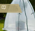 Westmann Überwinterungszelt Minze | 200x200x200 cm Weiß| Pflanzenschutz & Foliengewächshaus zum Überwintern von Pflanzen - Thumbnail 7