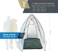 Westmann Überwinterungszelt Minze | 200x200x200 cm Weiß| Pflanzenschutz & Foliengewächshaus zum Überwintern von Pflanzen - Thumbnail 8