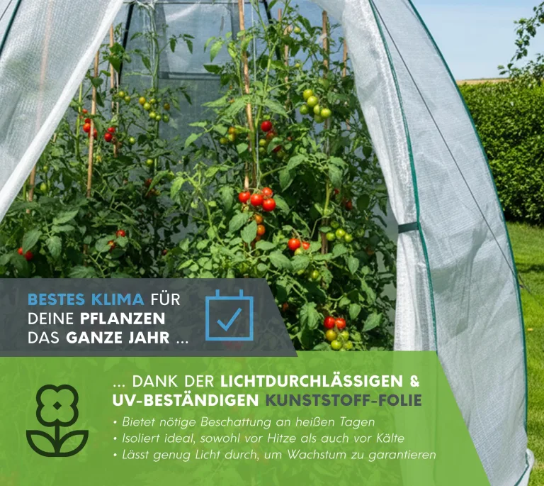 Westmann Überwinterungszelt Avocado | 250x250x250 cm | Pflanzenschutz & Foliengewächshaus zum Überwintern von Pflanzen – Bild 3