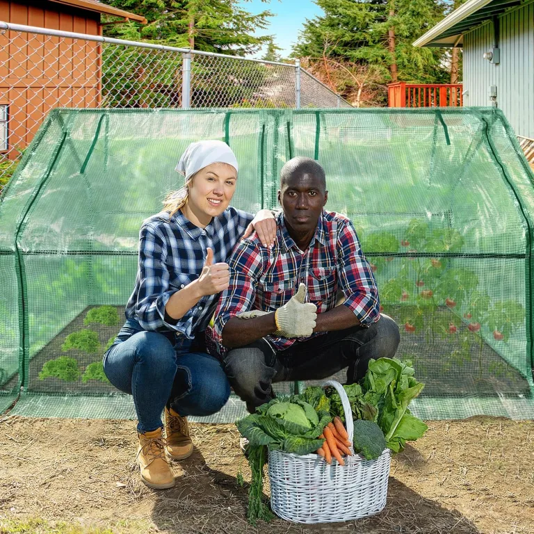 Mini Gewächshaus Tomatengewächshaus 180x90x90cm Foliengewächshaus Tomatenhaus Frühbeet Treibhaus mit Fenster & Tür HDPE Regenschutz UV-beständig Frostbeständig (Grün - Wärmeabdeckung) – Bild 8