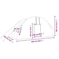 vidaXL Gewächshaus, Foliengewächshaus mit Stahlrahmen, Tomatengewächshaus mit Reißverschlusstür Fenstern, Treibhaus Folientunnel Frühbeet, Weiß 12m² 6x2x2,85m - Thumbnail 3