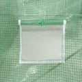vidaXL Gewächshaus, Foliengewächshaus mit Stahlrahmen, Tomatengewächshaus mit Reißverschlusstür Fenstern, Treibhaus Folientunnel Frühbeet, Grün 6m² 3x2x2m - Thumbnail 7