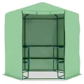 GuyAna Gewächshaus mit Ablagen Stahl 227x223 cm ZimmergewäChshaus GewäChshaus Klein - Thumbnail 8