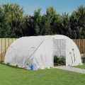 vidaXL Gewächshaus mit Stahlrahmen Weiß 16 m² 4x4x2 m - Thumbnail 2