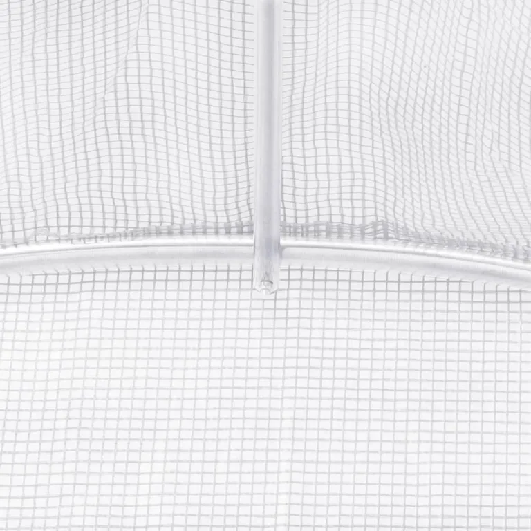 vidaXL Gewächshaus mit Stahlrahmen Weiß 12 m² 4x3x2 m – Bild 6