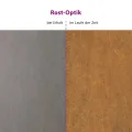 vidaXL Hochbeet, Hochbeet für Garten Balkon Terrasse, Kräuterhochbeet zum Selber Bauen, Gemüsebeet Pflanzkübel aus Metall, Grau Cortenstahl - Thumbnail 5