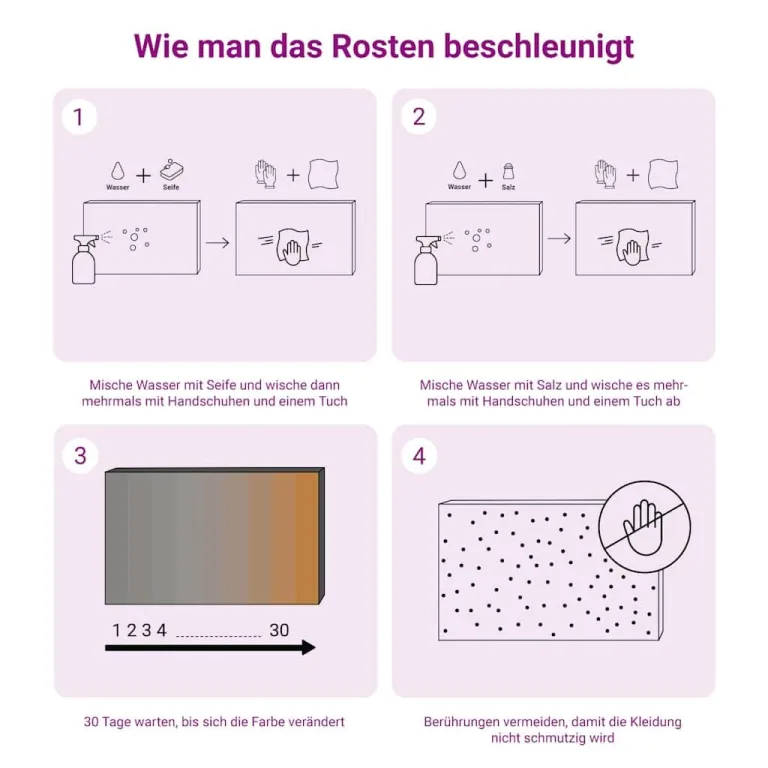 vidaXL Hochbeet, Hochbeet für Garten Balkon Terrasse, Kräuterhochbeet zum Selber Bauen, Gemüsebeet Pflanzkübel aus Metall, Grau Cortenstahl – Bild 6