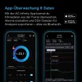 AC Infinity Intelligentes Mini-Hygrometer A2 für Temperatur und Luftfeuchtigkeit mit Bluetooth App, Thermometer für Keller, Gitarrenräume, Grow Zelte und Gewächshäuser - Thumbnail 4