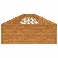 vidaXL Hochbeet, Wetterfest Pflanzkasten mit viel Platz, Pflanzkübel Blumenkasten für Balkon Garten, Blumenkübel Gemüsebeet, 1150x100x36 cm Cortenstahl - Thumbnail 9