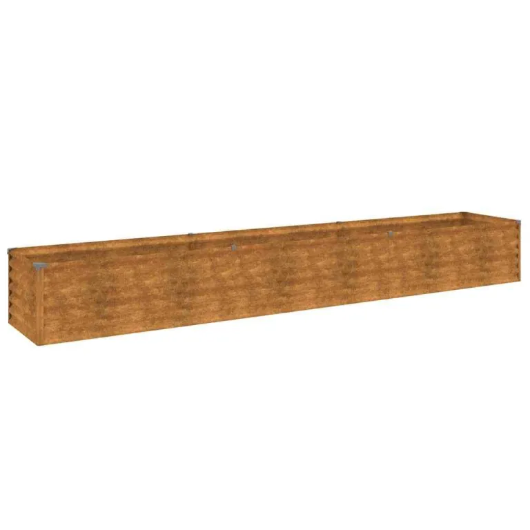 vidaXL Garten-Hochbeet 291 x 50 x 36 cm Cortenstahl – Bild 1