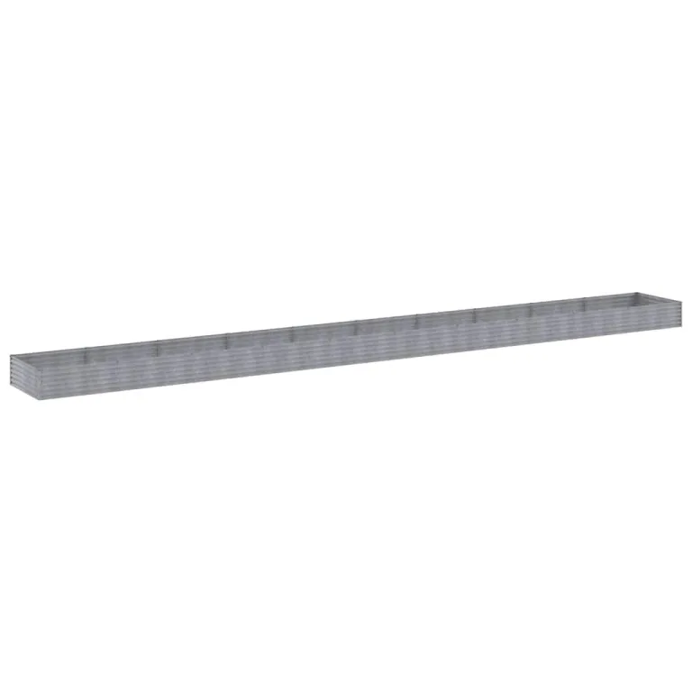 vidaXL Hochbeet, Wetterfest Pflanzkasten mit viel Platz, Pflanzkübel Blumenkasten für Balkon Garten, Blumenkübel Gemüsebeet, 960x100x36 cm Cortenstahl – Bild 8
