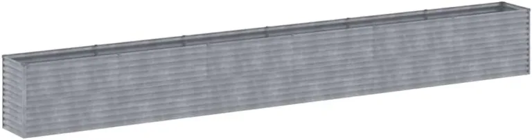 vidaXL Hochbeet, Wetterfest Pflanzkasten mit viel Platz, Pflanzkübel Blumenkasten für Balkon Garten, Blumenkübel Gemüsebeet, 578x50x69 cm Cortenstahl – Bild 9