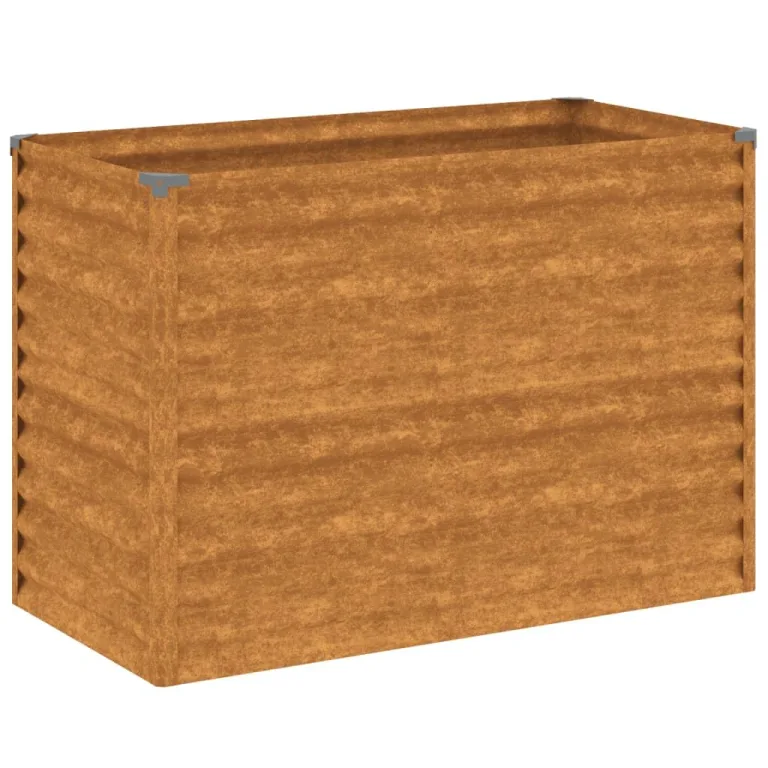 vidaXL Garten-Hochbeet 100 x 50 x 69 cm Cortenstahl – Bild 1