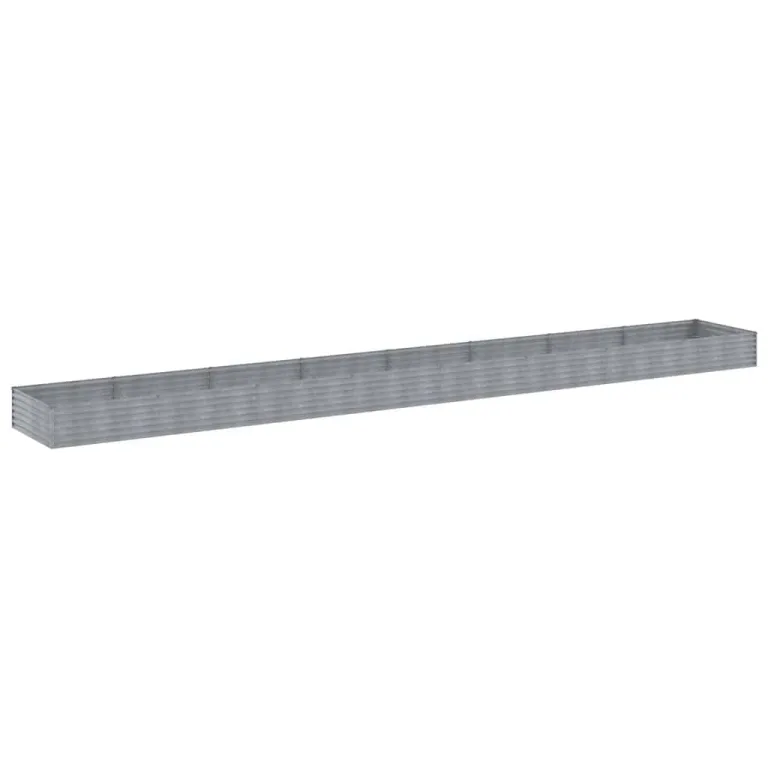 vidaXL Hochbeet, Wetterfest Pflanzkasten mit viel Platz, Pflanzkübel Blumenkasten für Balkon Garten, Blumenkübel Gemüsebeet, 770x100x36 cm Cortenstahl – Bild 8