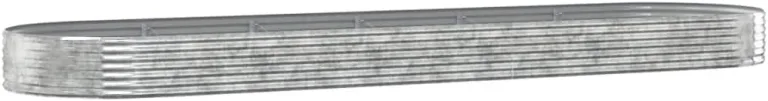 vidaXL Hochbeet, Wetterfestes Hochbeet für Garten Balkon Terrasse, Kräuterhochbeet zum Selber Bauen, Pflanzkasten aus Metall, Verzinkter Stahl Anthrazit – Bild 11