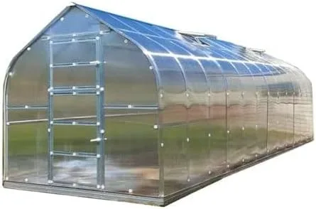 Gewächshaus KLASIKA STANDART 10 (2,5 x 4 m) mit Fundament, 6 mm Polycarbonat und dachluken mit automatischen Öffnern.